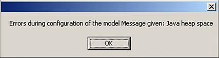 Java Heap Space Error Message
